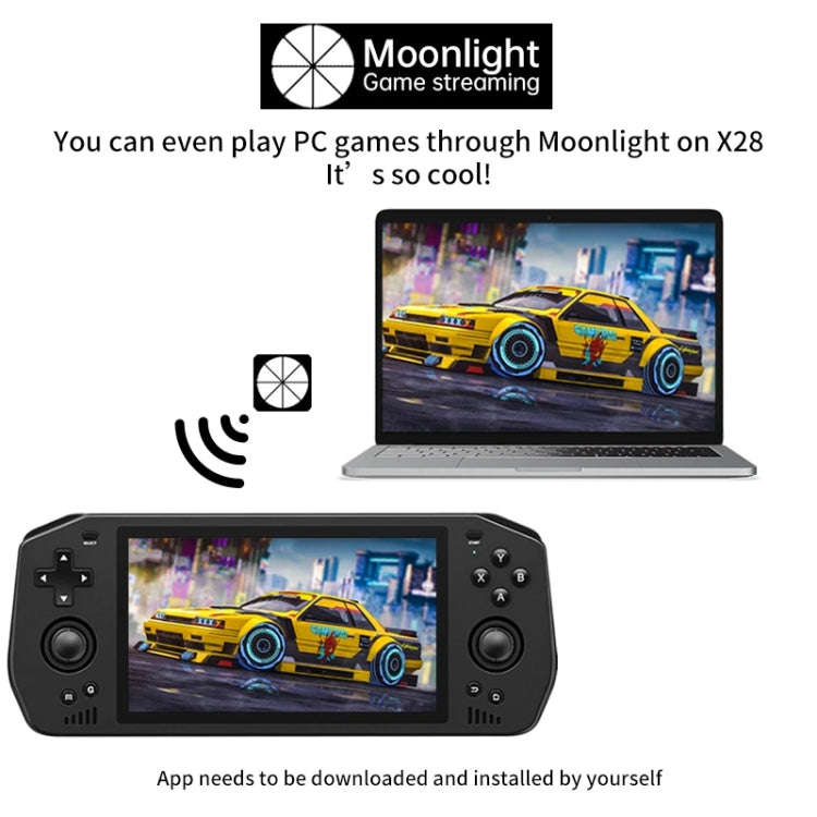 POWKIDDY X28  Android 11 Handheld Retro Game Console 5.5 Inch Touch IPS Screen Game Machine 4+64G