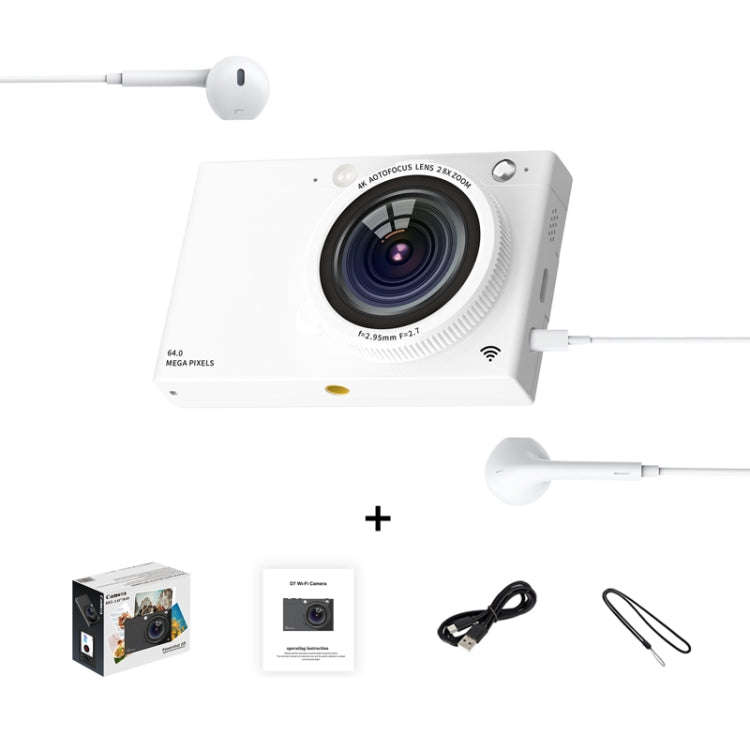 High-Definition CCD Digital Camera 64 Million WiFi Card Camera, Black, White, Black + Microphone/...