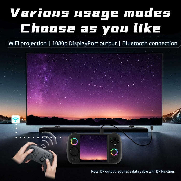 ANBERNIC RG Cube Retro Handheld Game Console With 3.95 Inch Screen T820 CPU Android 13 RGB Light,...