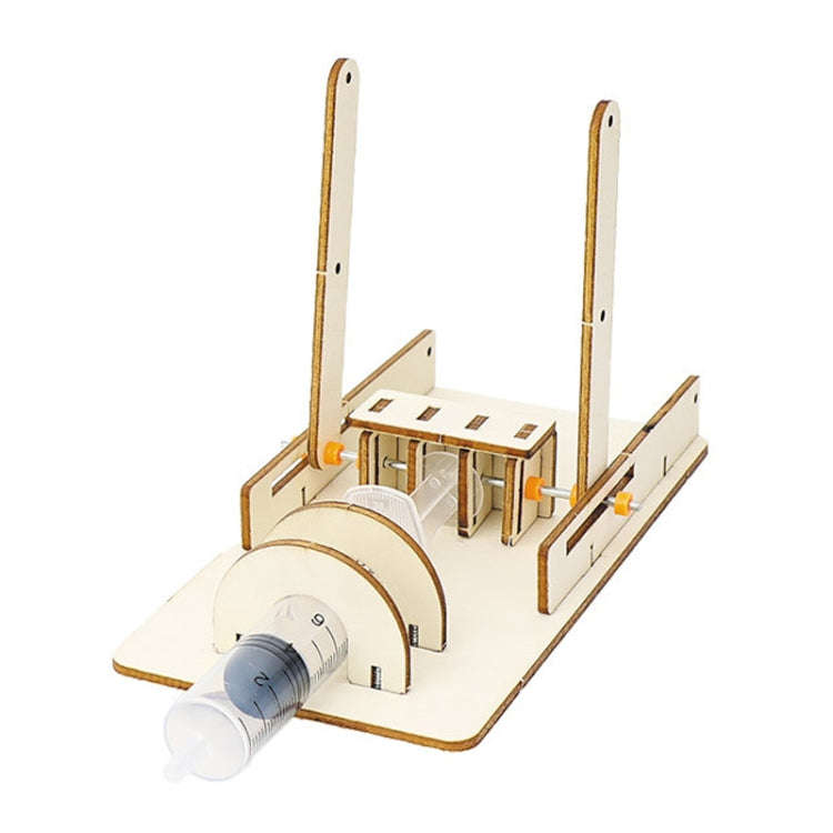 Hydraulic Lifting Platform Crane Model DIY Technology Teaching Aids Children Homemade Assembly To...