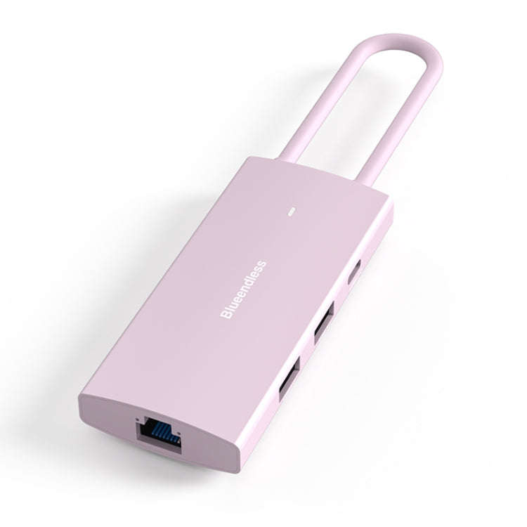 Blueendless 4K60Hz + Gigabit LAN + Data Type-C Docking Station, 6-in-1 Gray, 6-in-1 Pink, 9-in-1 ...
