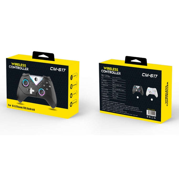 CM-617  Wireless Bluetooth Game Controller for Switch / Android / IOS / PC / Smart TV, 617 Black,...