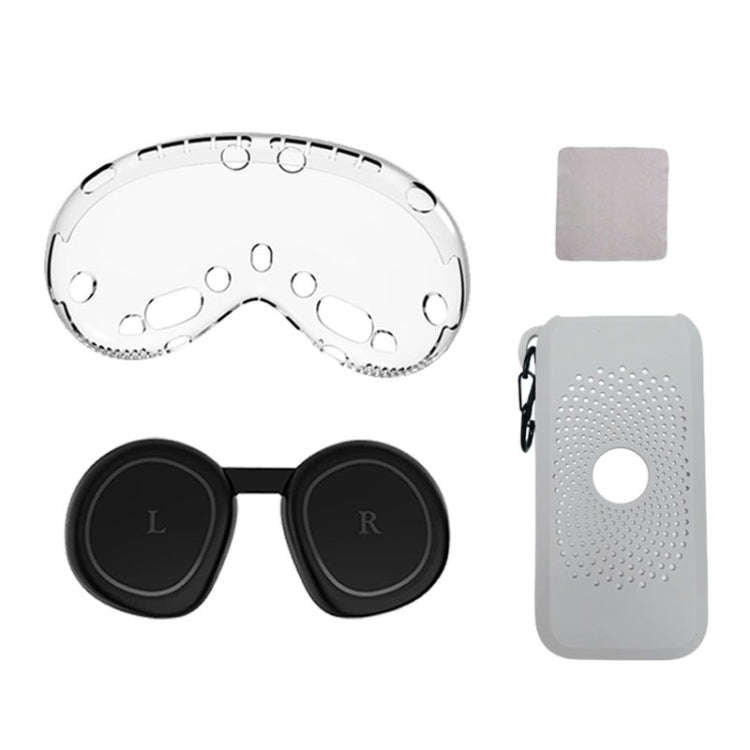 For Apple Vision Pro 4 In 1 Kit Lens Cover Battery Protection Case Accessories, A Style Black, A ...