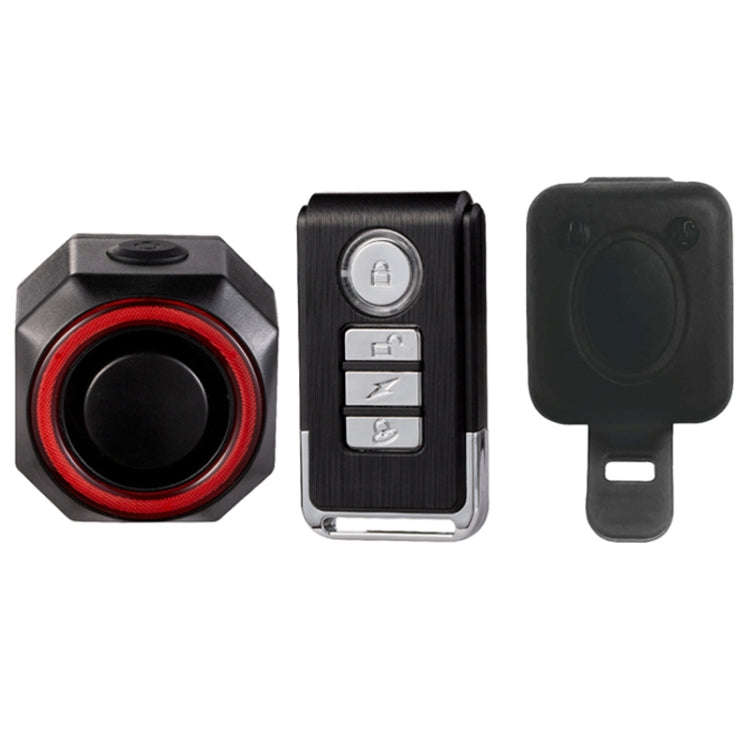 Bicycle Smart Taillight Anti-theft Alarm Brake Warning Light, WL03C Remote Control, WL03C Set + S...