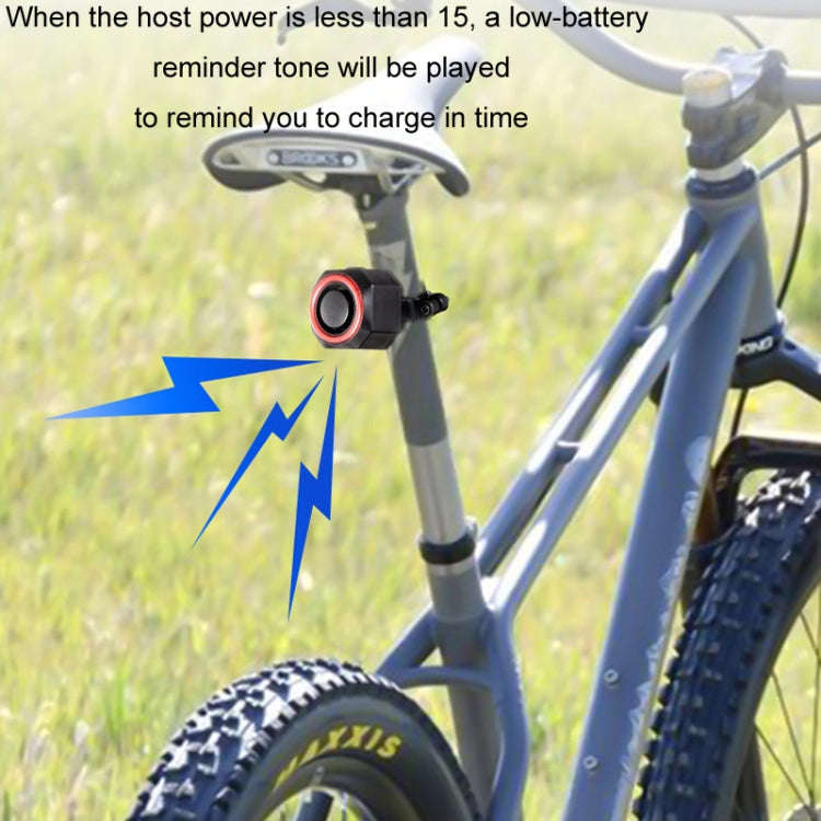 Bicycle Smart Taillight Anti-theft Alarm Brake Warning Light, WL03C Remote Control, WL03C Set + S...