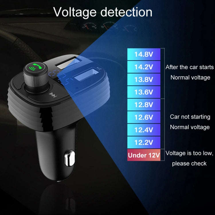 Car Bluetooth Fast Charger Receiver Auto One To Two Charger Cigarette Lighter, S-10