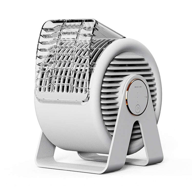 F7 Snail-shaped Desktop Mini Portable Bladeless Air Circulation Fan, F7 (White), F7 (Blue)