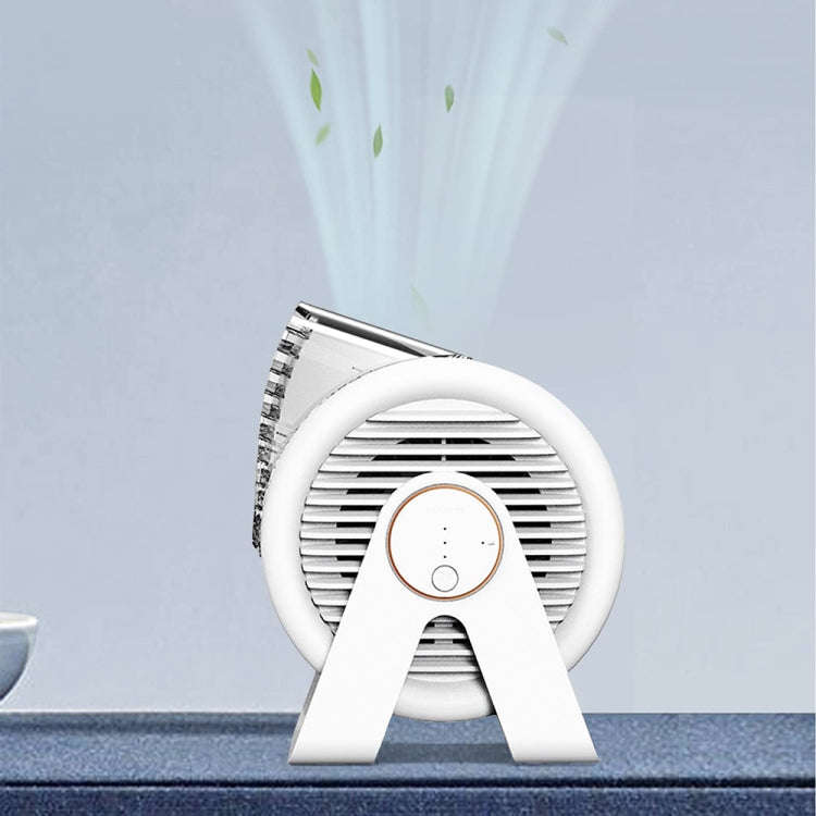 F7 Snail-shaped Desktop Mini Portable Bladeless Air Circulation Fan, F7 (White), F7 (Blue)