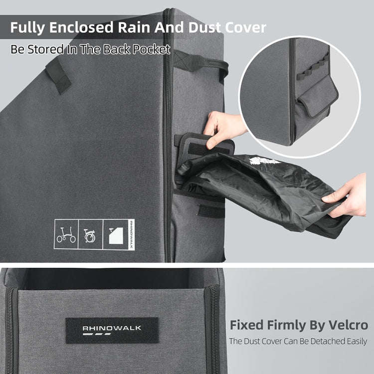 Rhinowalk RK70 For Brompton 14-inch Folding Bicycle Storage Box Car Trunk Bag, RK70