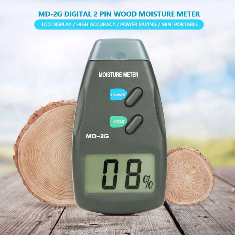 MD-2G 2 Pin LCD Screen Digital Display Wood Moisture and Humidity Detector, MD-2G