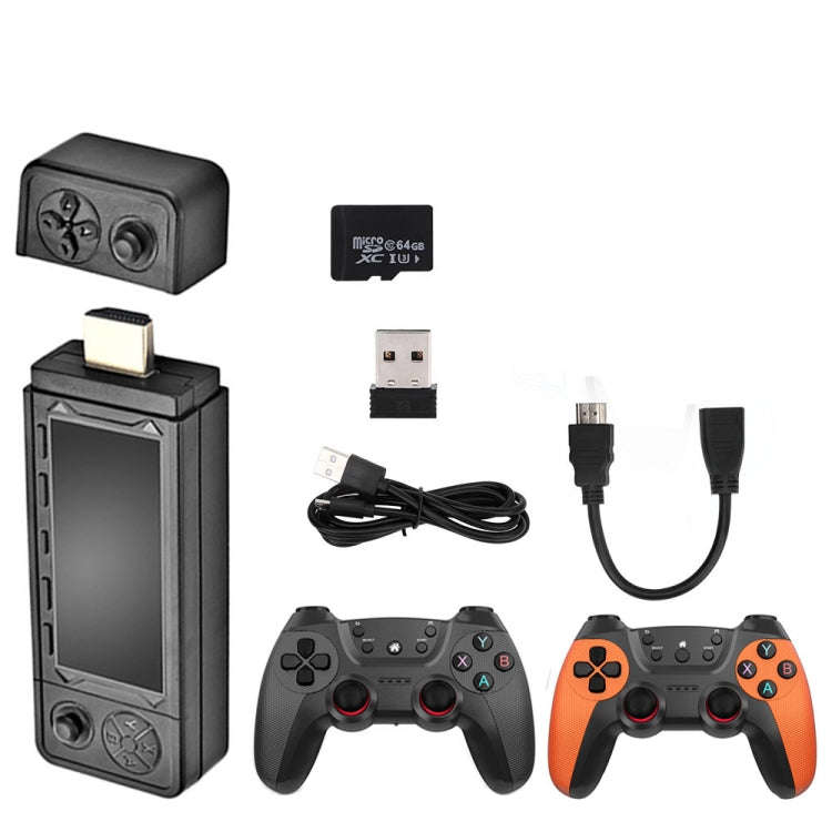 X9 Ultra Video Game Stick Console With 2.4G Double Wireless Controller, 64GB 37000+ Games, 128GB ...