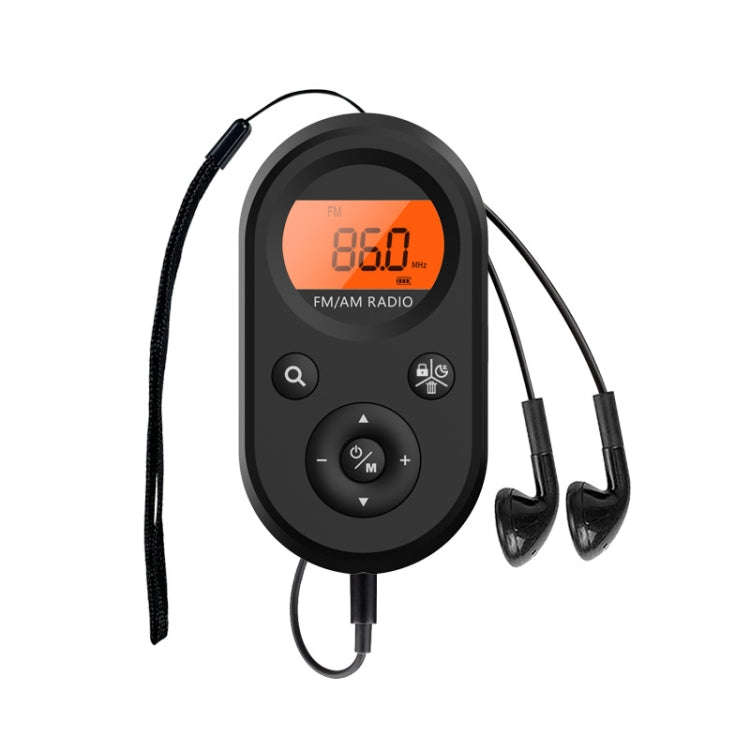 M01 Mini Portable Rechargeable FM / AM Radio With Backlight, M01