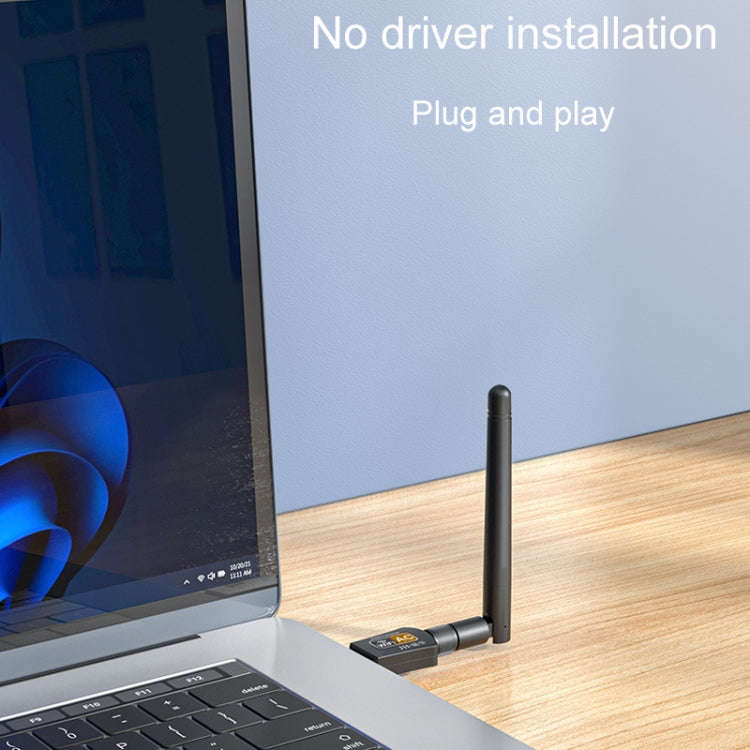 JINGHUA N5 Dual Band Driverless High Gain Antenna USB Wireless Network Card, Antenna Model 600M