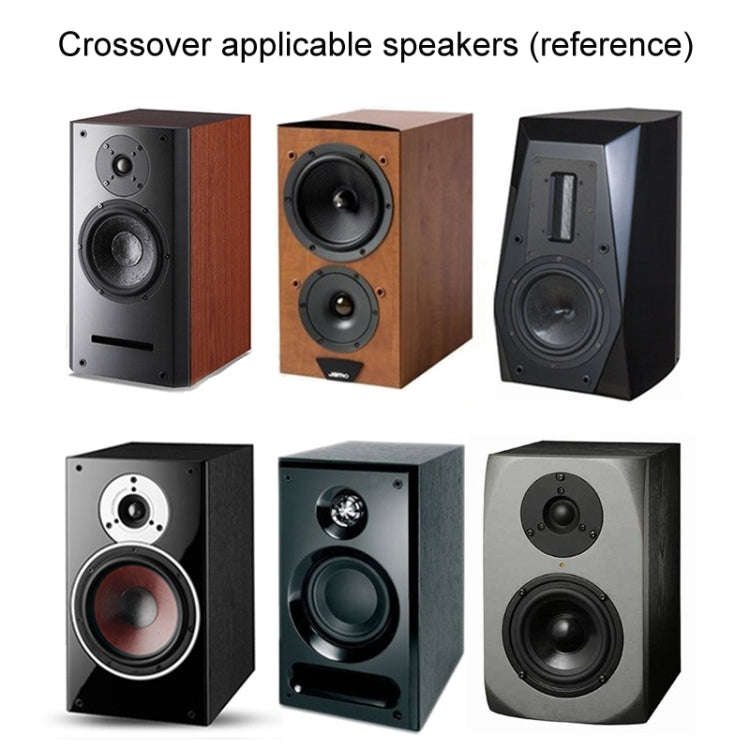 WEAH-2503 High and Low 2-way Speaker Crossover Hi-Fi Home Audio Solderless Divider