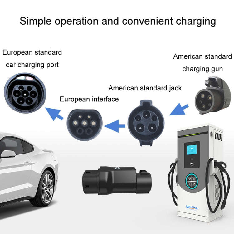TYPE1-TYPE2 New Energy Vehicle Charging Pile Adapter, TYPE1-TYPE2