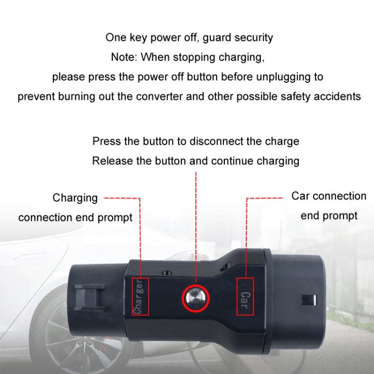 TYPE1-TYPE2 New Energy Vehicle Charging Pile Adapter, TYPE1-TYPE2