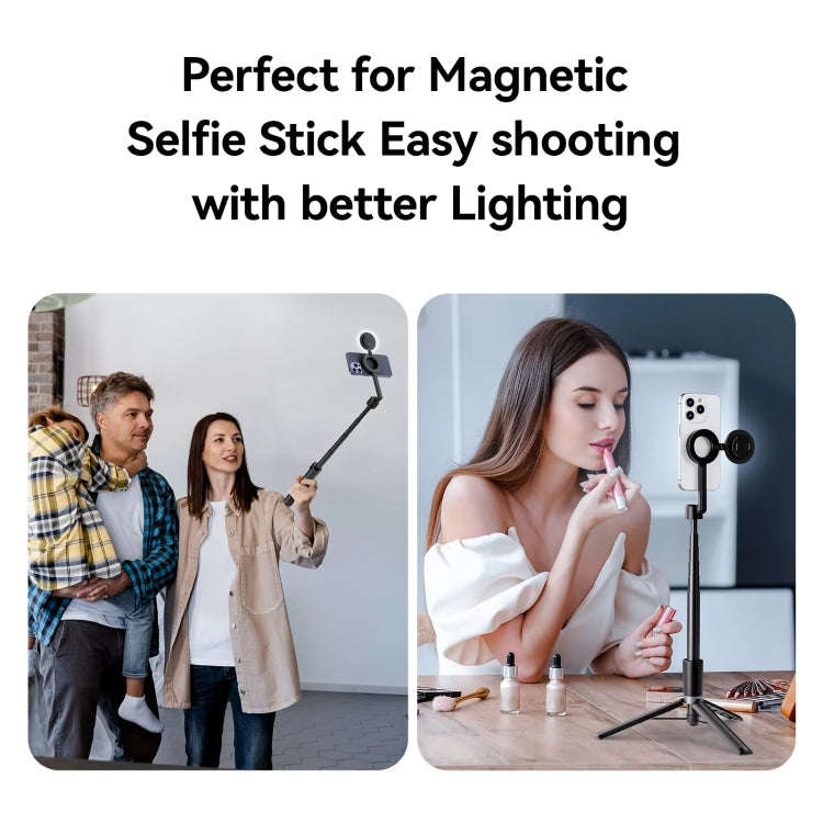TELESIN Magnetic Selfie Light Rechargeable Foldable Fill Light For Mobile Phone, P5-BGD-01