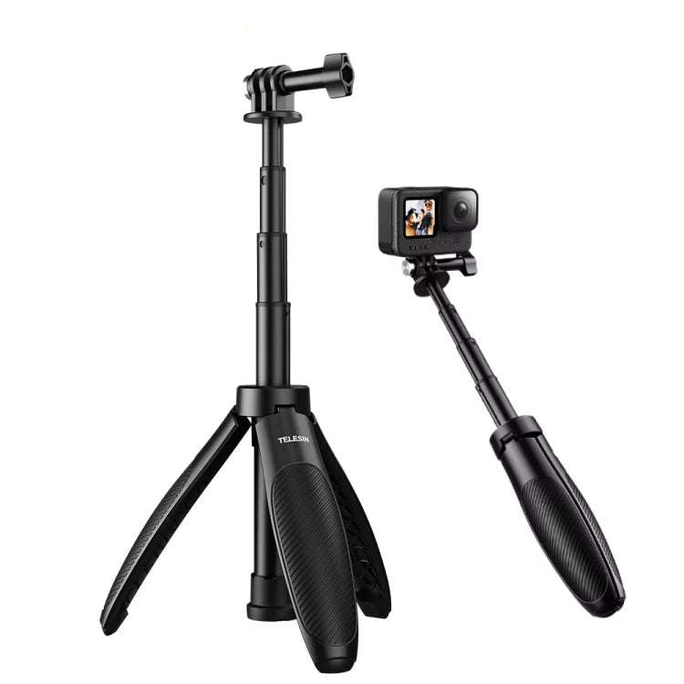 TELESIN Mini Selfie Stick Quick Release Tripod 15-40cm for DJI, Insta360, GoPro and Other Action ...