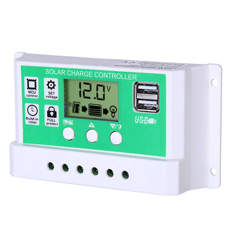 12V PWM Solar Cell Panel Charger Controller Lithium-ion Lead-acid Battery Solar Controller, 10A, ...