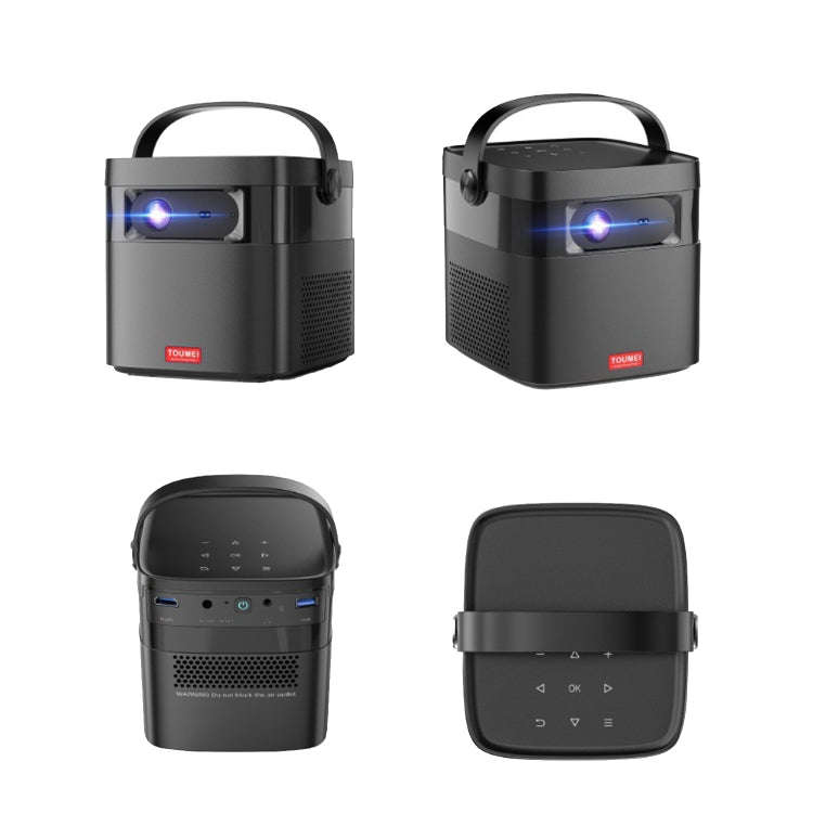 TOUMEI M2 Built-In Large Capacity Battery Outdoor Projector Handheld Portable Projection, US Plug...