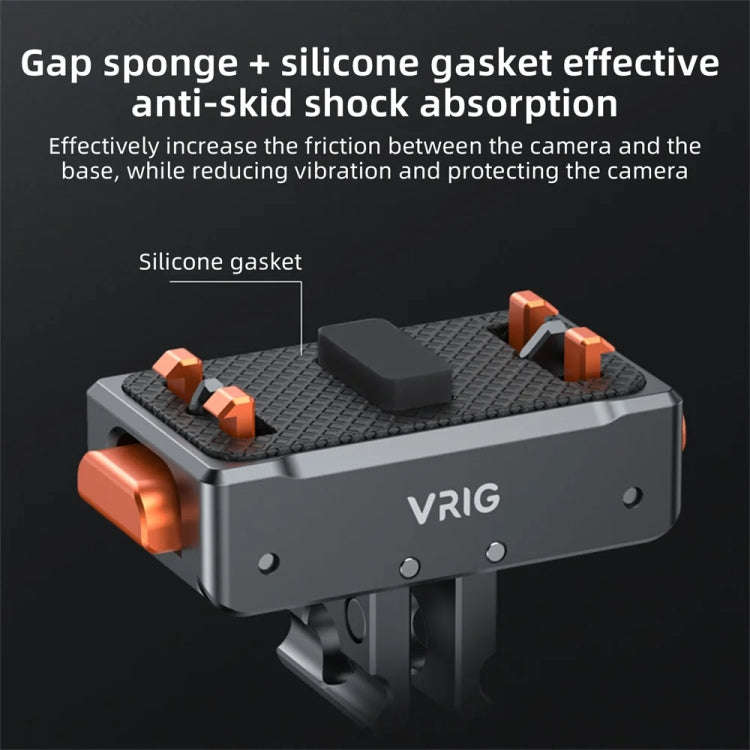 VRIG Magnetic Quick Release Adapter for Insta360 /  DJI Action / GoPro HERO, Base, Base+Top Cover...
