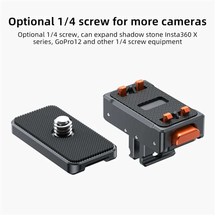 VRIG Magnetic Quick Release Adapter for Insta360 /  DJI Action / GoPro HERO, Base, Base+Top Cover...