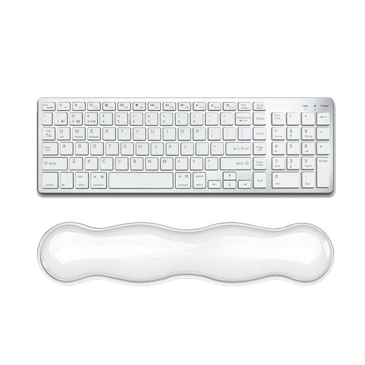 Cool Silicone Keyboard Wrist Rest Mouse Pad Relieve Wrist Fatigue, Small Transparent, Small Trans...