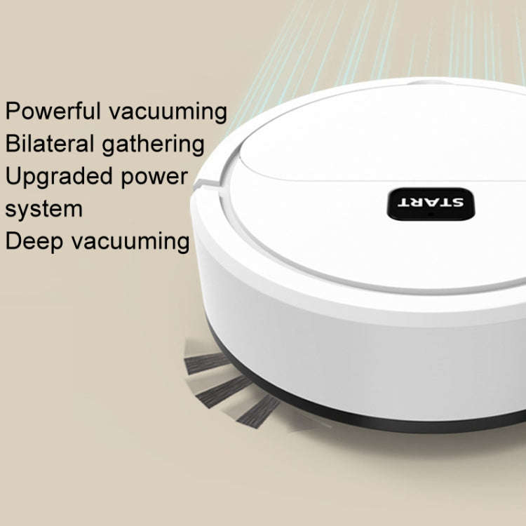 Automatic Mini Sweeping Robot Mopping Sweeping Suction 3 In 1 Cleaning Machine, White Rechargeabl...