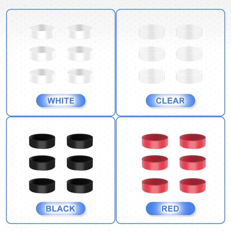 12pairs Silicone Joystick Protectors For Steam Deck / PS4 / PS5 / Switch / Xbox, 12pairs Mixed Color