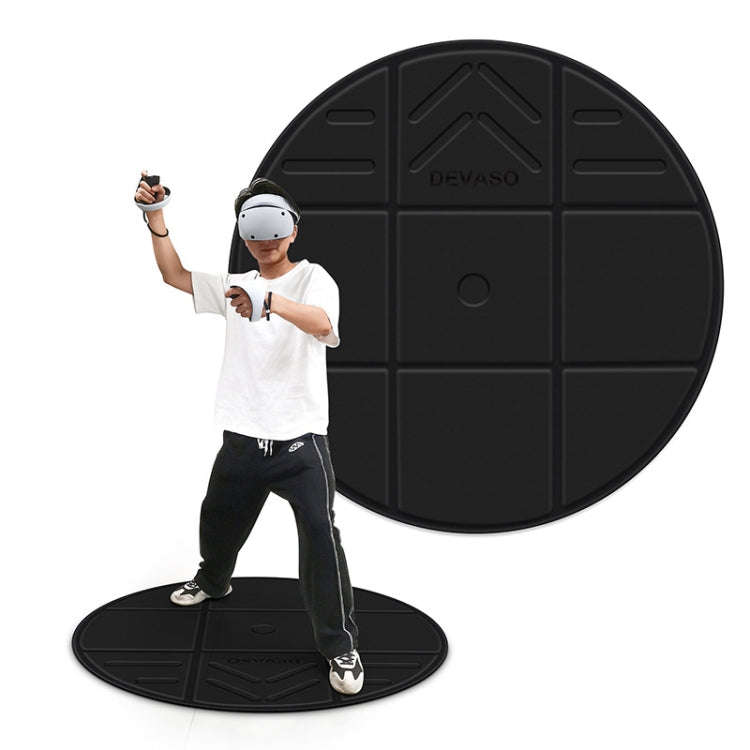 DEVASO VR Glasses Sport Game Simulation Floor Mat, Black