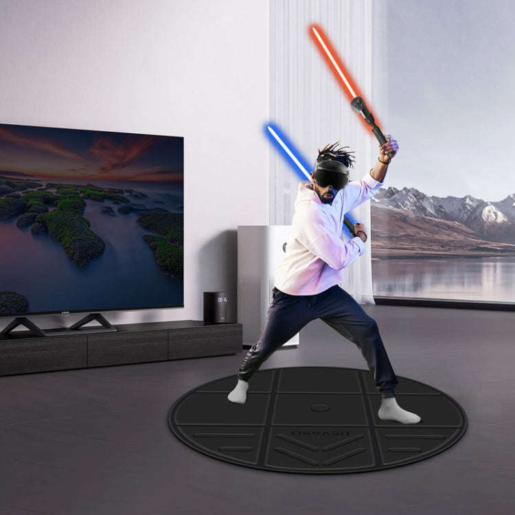 DEVASO VR Glasses Sport Game Simulation Floor Mat, Black