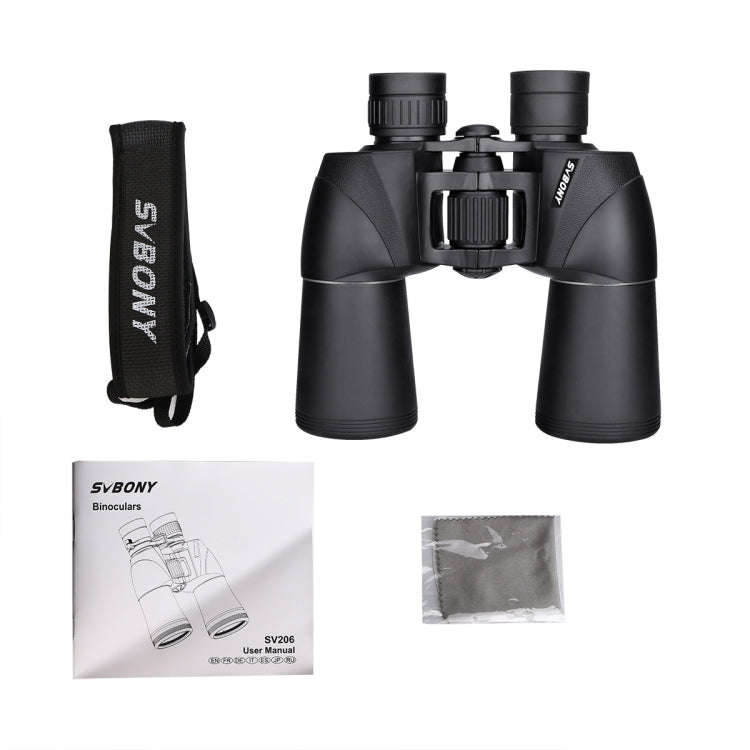 SVBONY SV206 10x50 IPX6 Waterproof Binoculars, SV206 10x50