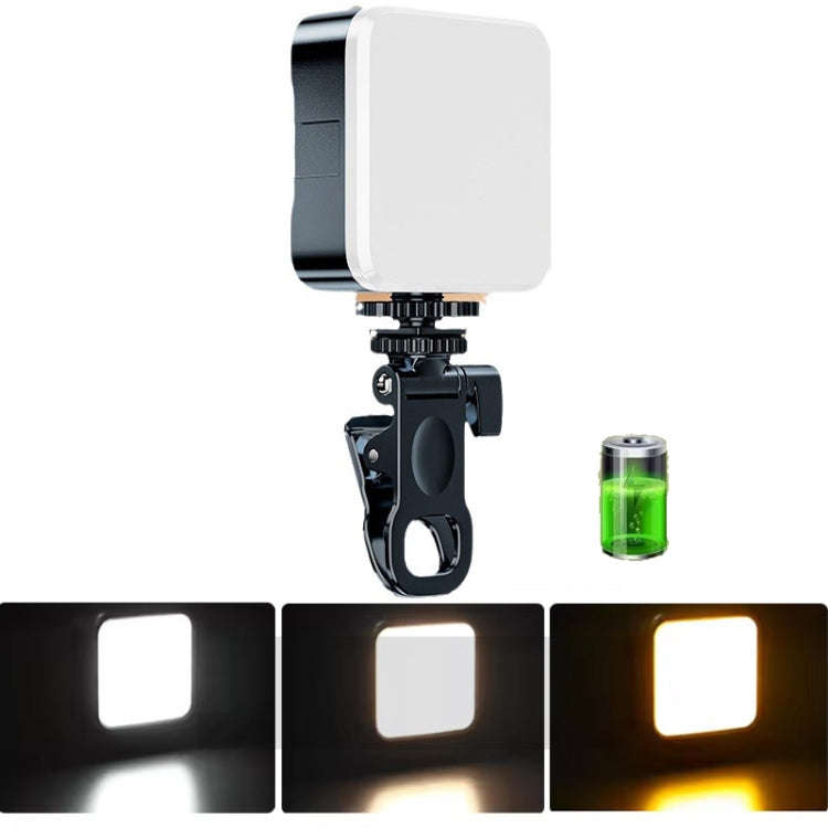 Clip Fill Light with PTZ Video Conference Mobile Phone Camera Photography Lamp, Battery Type 3-co...