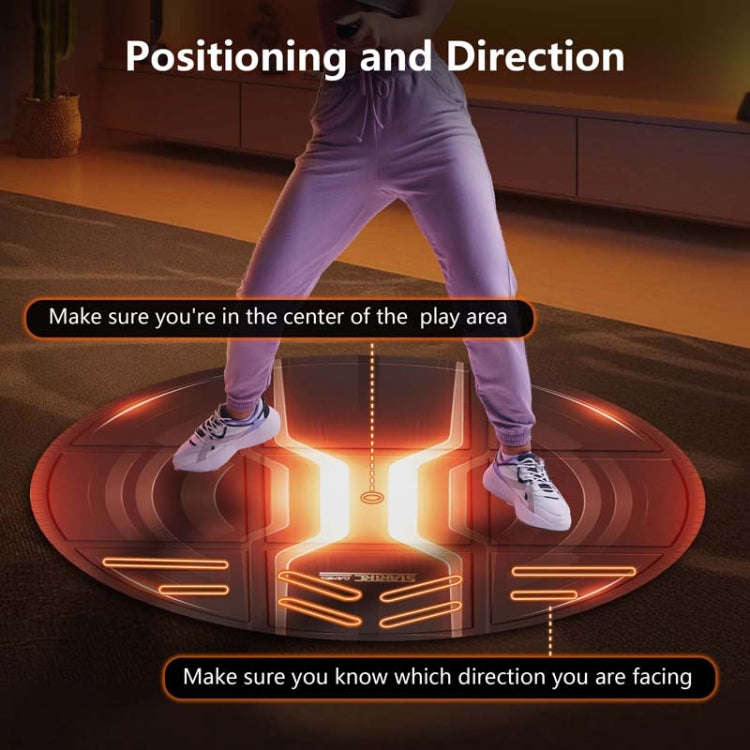 STARTRC GAMES VR Glasses Sport Game Simulation Floor Mat, Purple, Orange
