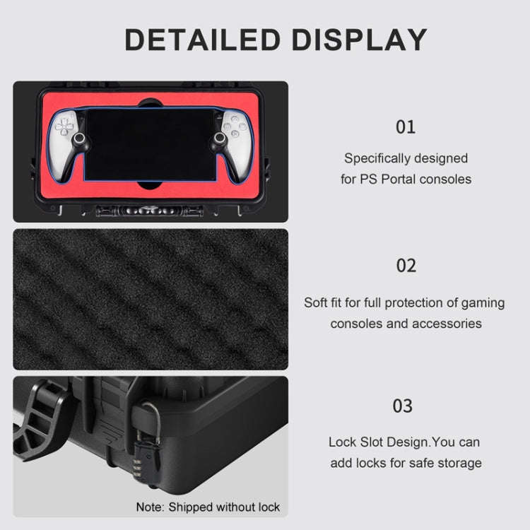 For PlayStation Portal STARTRC GAMES Console Storage Handheld IP67 Waterproof Hard Shell Bag, For...