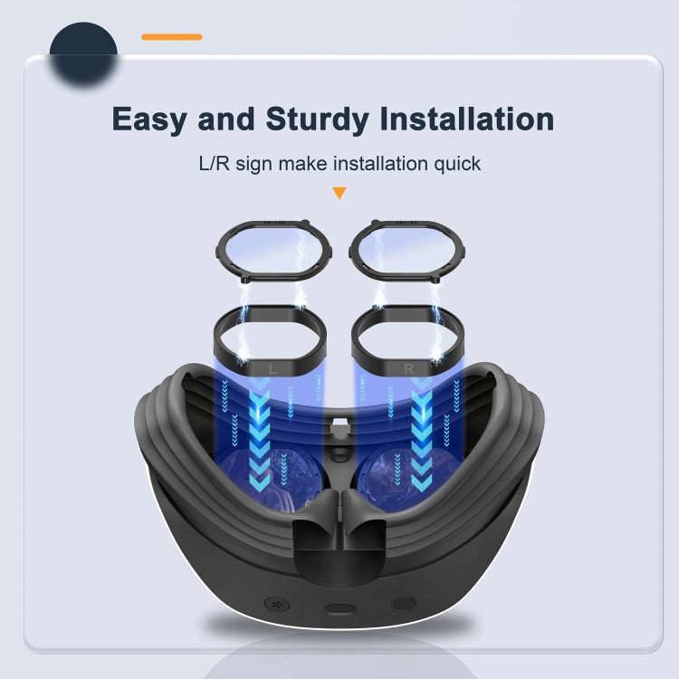 For PlayStation VR 2 DEVASO 4 In 1 Glasses Anti-scratch Ring Lens, 4 In 1