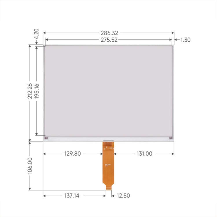 Waveshare 13.3inch 960×680 Pixels SPI Communication E-Ink Display, Module Version