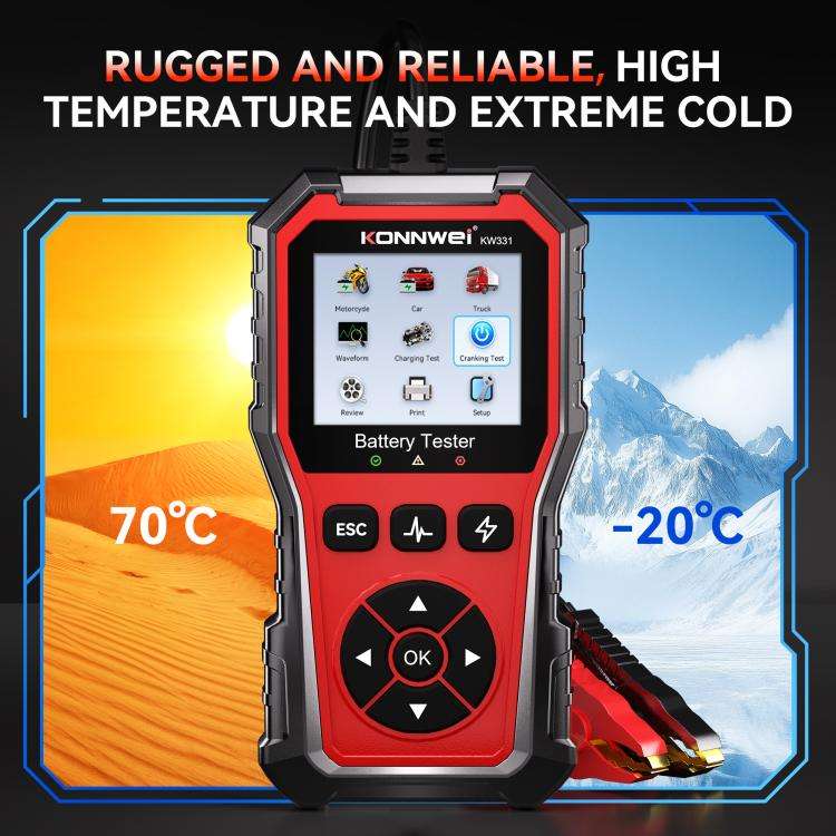 KONNWEI Automotive OBD2 Fault Diagnostic Tool Engine Code Reader 13 Languages, KW331