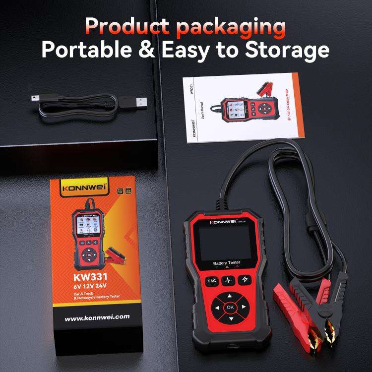 KONNWEI Automotive OBD2 Fault Diagnostic Tool Engine Code Reader 13 Languages, KW331