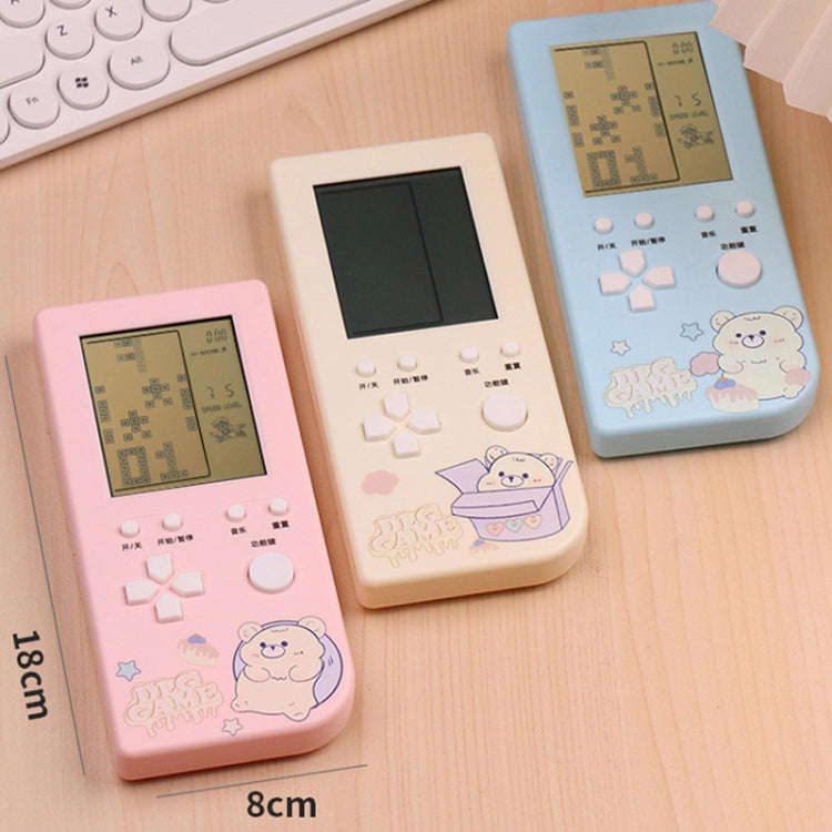 4.1 Inch Cartoon Big Screen Handheld Electronic Game Machine Kids Game Console Toy, Vertical Pink...