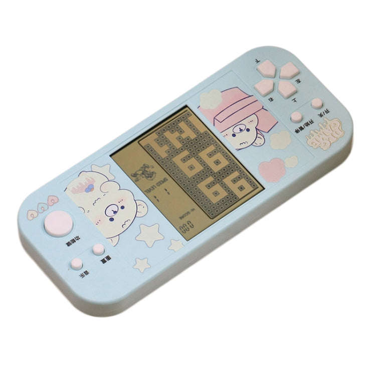 4.1 Inch Cartoon Big Screen Handheld Electronic Game Machine Kids Game Console Toy, Vertical Pink...