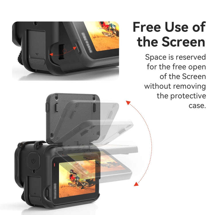 For Insta360 Ace Pro 2 aMagisn Body + Lens Silicone Cover With Lanyard