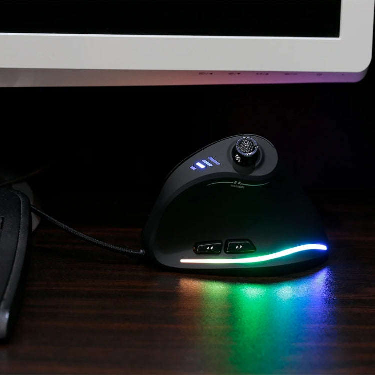 ZELOTES C18 11-Keys RGB Vertical Grip Ergonomic Joystick Programming Gaming Wired Mouse, C18