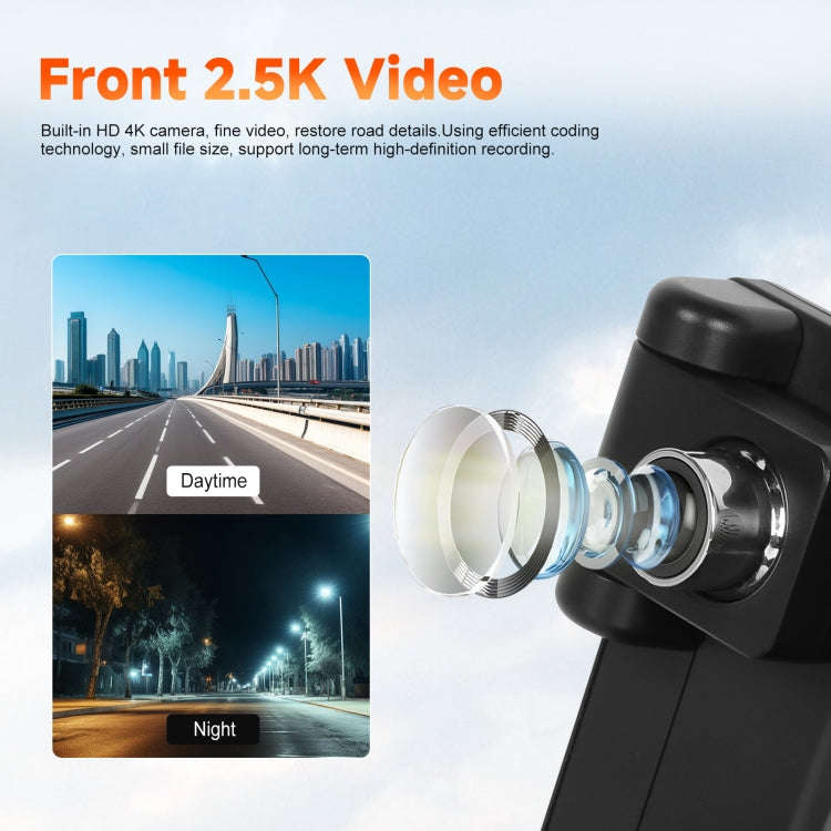 8-Inch HD Wireless CarPlay Screen DVR With Dash Cam/1080p Front Rear Camera/Bluetooth/AirPlay
