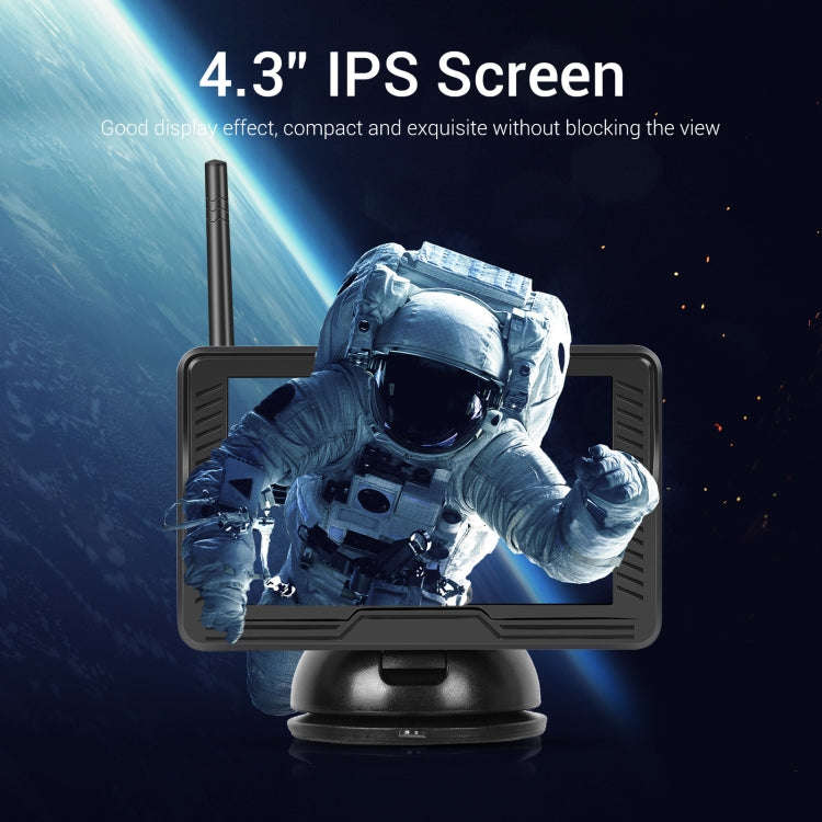 4.3-inch Car Reversing Camera & Monitor Set Rear View Dash Cam, Standard