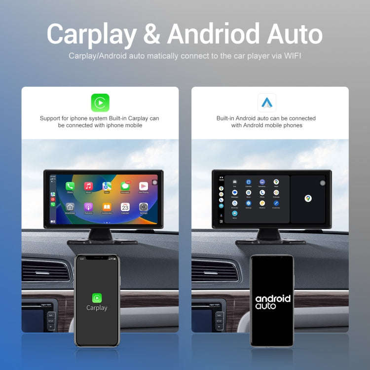 10.36-Inch Car Central Control Smart Player With 4-Way Camera, Standard, 64G TF Card