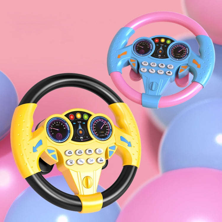 Children Car Copilot Steering Wheel Toy Simulation 360 Rotating Steering Wheel Racing Car Driving...