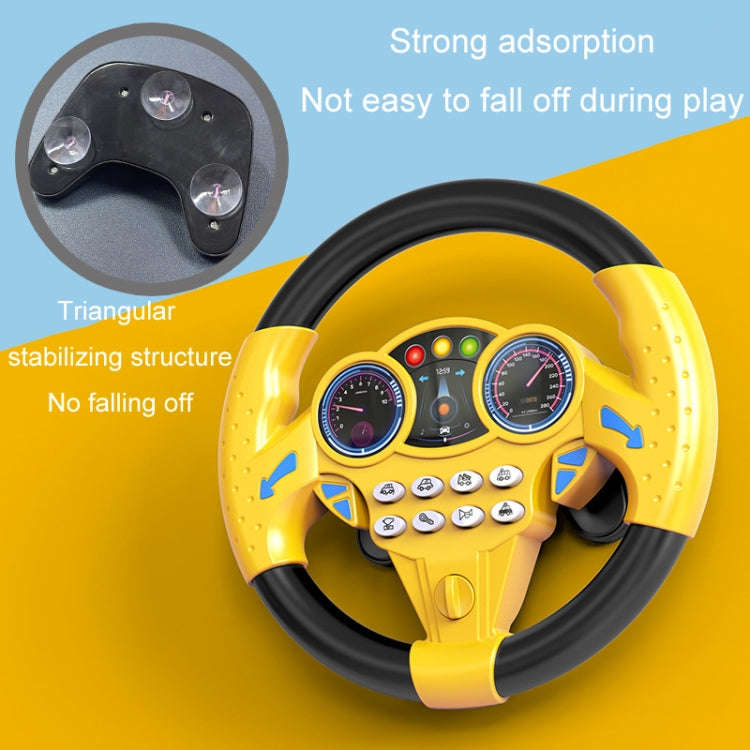 Children Car Copilot Steering Wheel Toy Simulation 360 Rotating Steering Wheel Racing Car Driving...