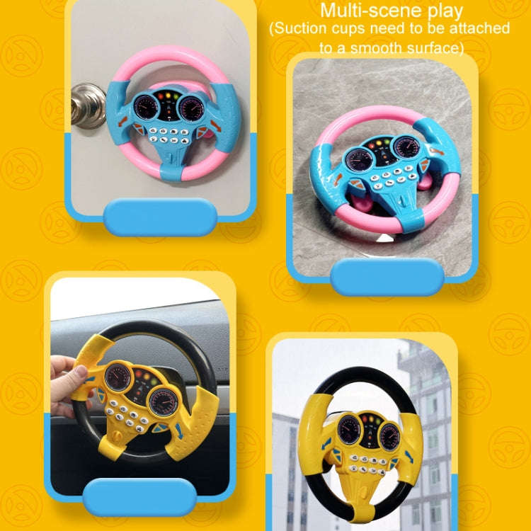 Children Car Copilot Steering Wheel Toy Simulation 360 Rotating Steering Wheel Racing Car Driving...