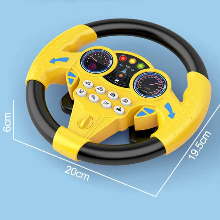 Children Car Copilot Steering Wheel Toy Simulation 360 Rotating Steering Wheel Racing Car Driving...